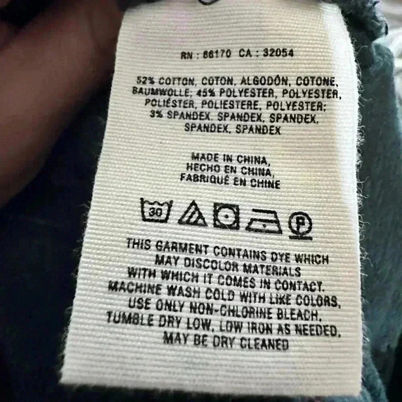 Anthropologie Pilcro & The Letterpress Green Jacquard MOTO Ankle Zip Pants, s 25 - Picture 5 of 5